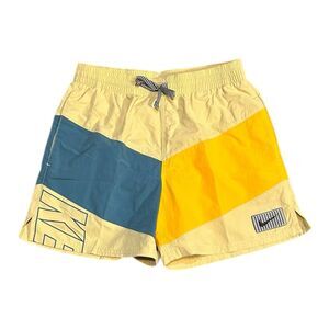 Nike Multi Logo Vortex Icon Volley Swim Trunks NESSD507-714 Men’s Small